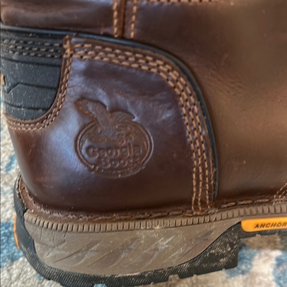 Georgia Boot Brown Leather Work Boots - Picture 13 of 13